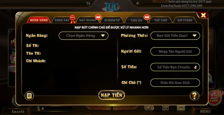 Các bước nạp tiền dễ dàng phù hợp với mọi đối tượng hiện nay Các bước nạp tiền dễ dàng phù hợp với mọi đối tượng hiện nay